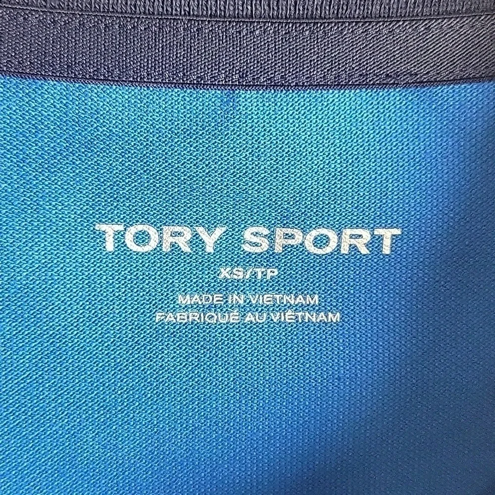 Tory Sport- Pique Chevron Polo Golf Dress Galleria Blue-Size XS